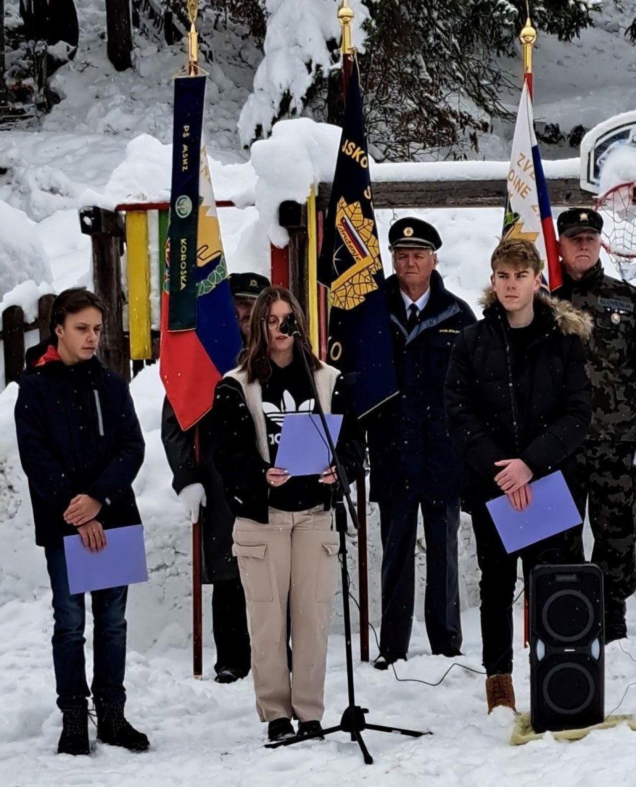 Spominska svečanost pri Medvedu