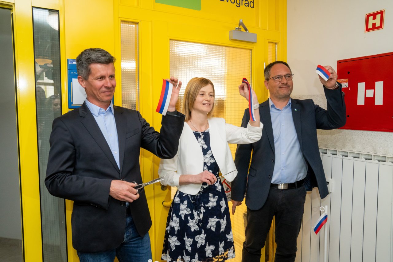 Slovesna otvoritev prenovljenih prostorov knjižnice Dravograd